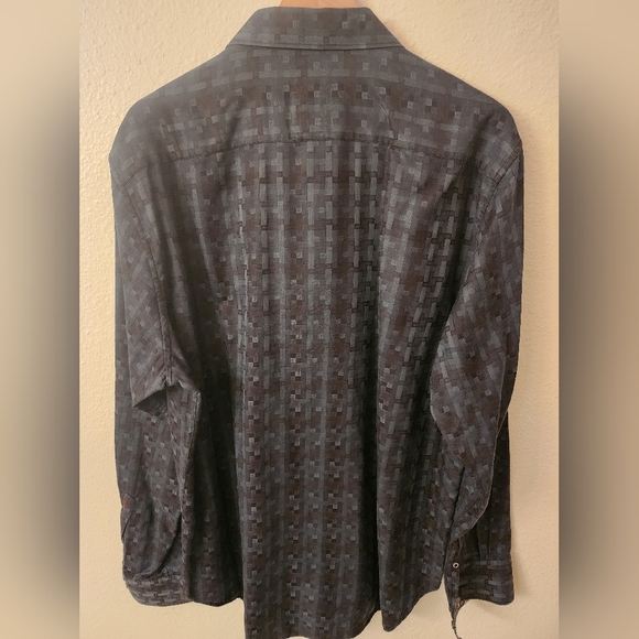 Robert Graham Flip Cuff Dress Shirt Mens sz XL - Picture 10 of 12